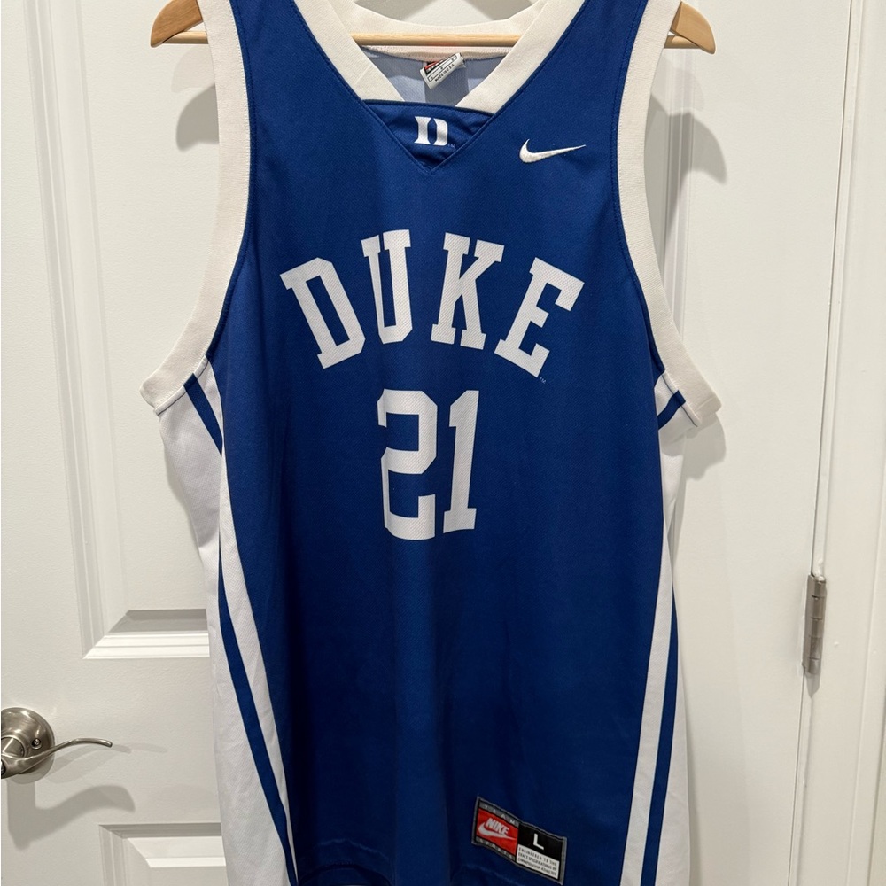 Vintage Nike Duke Blue Devils Basketball Jersey Mens Size Large